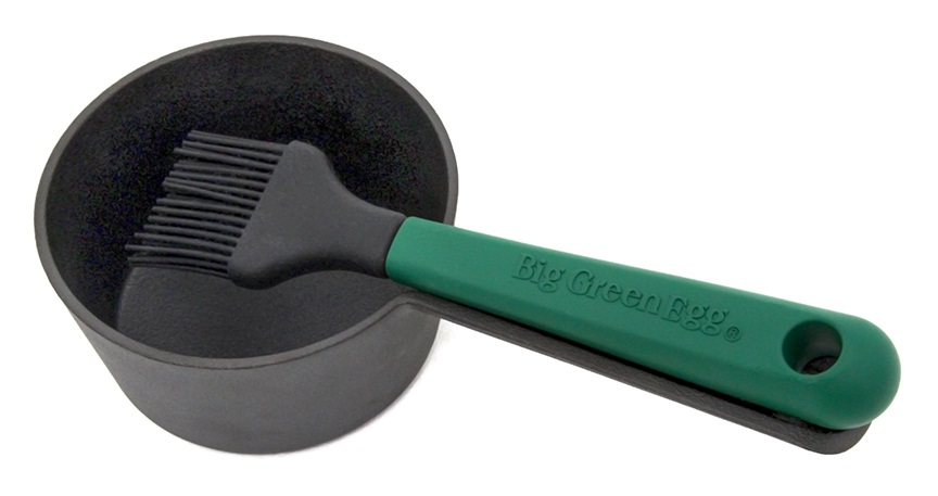 Cast Iron Sauce Pot met Basting Brush